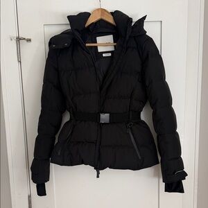Women's Ski Black Puffer Jacket